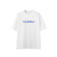 Jie Zhan Men's Wear | Letter Contrast Printed T-shirt  Spring/Summer New Pin Solona Cool American Couple Short Sleeve sku image 16