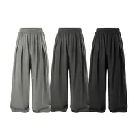 Jiezhan Men's Wear | Copper Ammonia Silk Air Conditioning Pants 25 Spring And Summer New Fashion Brand Hangs Ice Silk Pants Wide Leg Pants For Men And Women main image 3