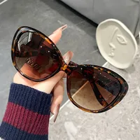 Retro Streetwear New Style Solid Color PC UV400 Protection Cat Eye Full Frame Glasses main image 5