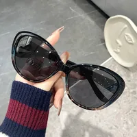 Retro Streetwear New Style Solid Color PC UV400 Protection Cat Eye Full Frame Glasses main image 8
