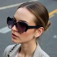Retro Streetwear New Style Solid Color PC UV400 Protection Cat Eye Full Frame Glasses main image 1