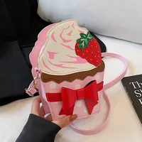 New Foreign Trade Bag Women's Distinctive Creative Strawberry Cake Chain Crossbody Bag Cute Bow Women's Bag main image 1