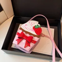 New Foreign Trade Bag Women's Distinctive Creative Strawberry Cake Chain Crossbody Bag Cute Bow Women's Bag main image 3