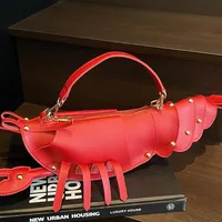 Crayfish Bag Chain Cute Small Bag New Cute Crossbody Bag New Style Distinctive Women's Bag Trendy Girl's Didi Trendy Bag main image 1