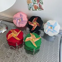 Children's Western-style Candy-colored Flower Crossbody Bag Laser Windmill Coin Purse Girls' Chain Shoulder Bag main image 1