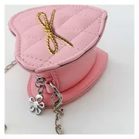 Children's Bag New Fashion Cute Bow Chain Shoulder Bag Girl's Stylish Crossbody Love Small Bag main image 5