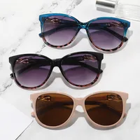 Casual Retro Streetwear Solid Color PC UV400 Protection Oval Frame Full Frame Glasses main image 4
