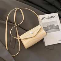 Fashion Foreign Trade Children's Bag Stylish Girls' Crossbody Bag New Solid Color Children's Mini Bag Coin Purse sku image 4