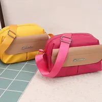 New Arrival Contrast Color Soft Surface Small Square Bag Casual Women's Shoulder Messenger Bag Travel Mobile Phone Coin Purse main image 1