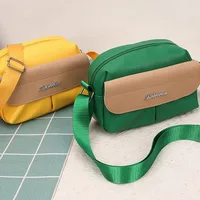 New Arrival Contrast Color Soft Surface Small Square Bag Casual Women's Shoulder Messenger Bag Travel Mobile Phone Coin Purse main image 4
