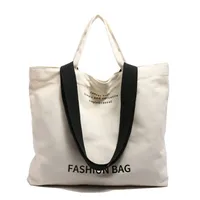 Large Capacity New Style Fashionable Student Class Hand Tote Bag Women's New Simple Casual Canvas Large Bag Shoulder Bag main image 5