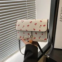 Fresh And Beautiful Fashion Handbag Women's Spring And Summer  New Fashionable Shoulder Crossbody Bag Stylish Joker Small Square Bag sku image 4