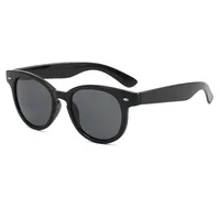 Casual Retro Classic Style Solid Color PC UV400 Protection Oval Frame Full Frame Glasses main image 5