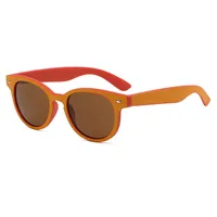 Casual Retro Classic Style Solid Color PC UV400 Protection Oval Frame Full Frame Glasses sku image 1