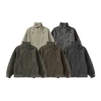 INF Men's Wear | Double Zip Wash Water Pattern PU Leather Jacket Coat  Fall/Winter New Fashion Brand American Street Jacket main image 1