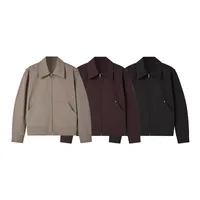 Jiezhan Men's Wear | Elastic Rivet Tooling Short Jacket  Men's Spring And Autumn Coat Lapel Logging Tooling main image 1