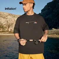 Jie Zhan Men's Wear | Foam Stereo Printed T-shirt  New 265G Heavy Brand Loose Crewneck Short Sleeve main image 2