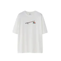 Jie Zhan Men's Wear | Foam Stereo Printed T-shirt  New 265G Heavy Brand Loose Crewneck Short Sleeve sku image 1