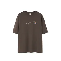 Jie Zhan Men's Wear | Foam Stereo Printed T-shirt  New 265G Heavy Brand Loose Crewneck Short Sleeve sku image 4