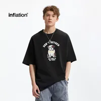 Jie Zhan Men's Wear | Fa Dou Fun Printed T-shirt  Spring/Summer New American Retro Heavy Casual Short Sleeve main image 2