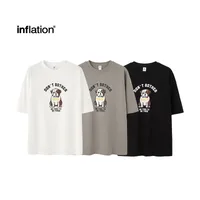 Jie Zhan Men's Wear | Fa Dou Fun Printed T-shirt  Spring/Summer New American Retro Heavy Casual Short Sleeve main image 4