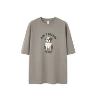 Jie Zhan Men's Wear | Fa Dou Fun Printed T-shirt  Spring/Summer New American Retro Heavy Casual Short Sleeve sku image 4