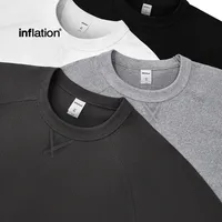 Jie Zhan Men's Wear | Heavy Hemp Cotton American Shoulder T-shirt  Spring/Summer New Hems Split 250g Retro Short Sleeve main image 1
