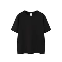 Jie Zhan Men's Wear | Heavy Hemp Cotton American Shoulder T-shirt  Spring/Summer New Hems Split 250g Retro Short Sleeve sku image 11