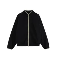 ABS Men's | American Sports Collar Coat  Autumn And Winter New Street Contrast Side Jacket Cardigan Top sku image 7