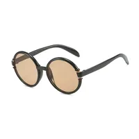 Cute Vintage Style Simple Style Solid Color Ac UV400 Protection Round Frame Full Frame Glasses main image 4