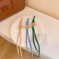 New Style Lanyard Miu Style Bag Pendant Accessories DIY Bag Hanging Mobile Phone Rope Bracelet Woven Rope Keychain Women's Woven Rope main image 2