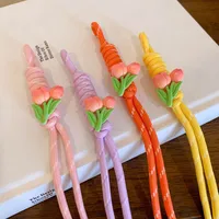 New Style Lanyard Miu Style Bag Pendant Accessories DIY Bag Hanging Mobile Phone Rope Bracelet Woven Rope Keychain Women's Woven Rope main image 3