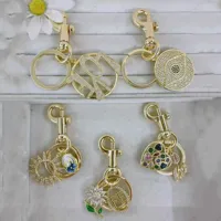 1 Pc/Package Modern Style Simple Style Vocabulary Words/Name Sun Eye Copper Polishing Plating Inlay Zircon Unisex Keychain main image 1