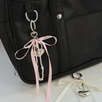 Ling Ti Original Pearl Bow Bag Pendant Ins Style Keychain AirPods Accessories Love Pendant main image 1