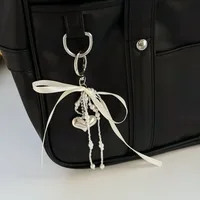 Ling Ti Original Pearl Bow Bag Pendant Ins Style Keychain AirPods Accessories Love Pendant main image 2