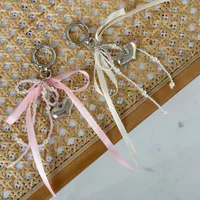 Ling Ti Original Pearl Bow Bag Pendant Ins Style Keychain AirPods Accessories Love Pendant main image 3