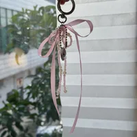 Ling Ti Original Pearl Bow Bag Pendant Ins Style Keychain AirPods Accessories Love Pendant main image 4