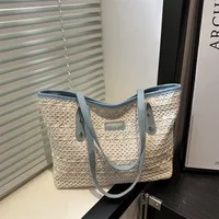 New Casual Beautiful Atmosphere Simple Large Capacity Portable Tote Bag Commuter All-match One-shoulder Underarm Bag For Women sku image 2