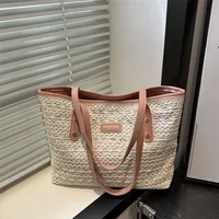 New Casual Beautiful Atmosphere Simple Large Capacity Portable Tote Bag Commuter All-match One-shoulder Underarm Bag For Women sku image 3