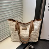 New Casual Beautiful Atmosphere Simple Large Capacity Portable Tote Bag Commuter All-match One-shoulder Underarm Bag For Women sku image 4