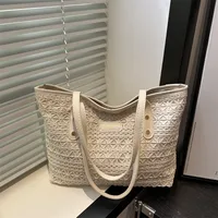 New Casual Beautiful Atmosphere Simple Large Capacity Portable Tote Bag Commuter All-match One-shoulder Underarm Bag For Women sku image 5