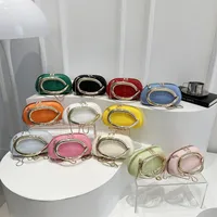Retro Niche Metal Box Beautiful Small Square Bag Banquet Clutch Bag Simple Texturized Crossbody Bag main image 1