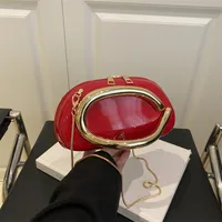 Retro Niche Metal Box Beautiful Small Square Bag Banquet Clutch Bag Simple Texturized Crossbody Bag main image 4