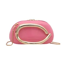 Retro Niche Metal Box Beautiful Small Square Bag Banquet Clutch Bag Simple Texturized Crossbody Bag sku image 2