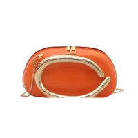 Retro Niche Metal Box Beautiful Small Square Bag Banquet Clutch Bag Simple Texturized Crossbody Bag sku image 4