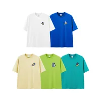 Jie Zhan Men's Wear | Summer Surfing Cute Embroidered T-shirt 25 Spring And Summer New American Street Dopamine Couple Short Sleeve main image 1