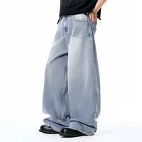 Jiezhan Men's Wear | Bamboo Scimitar Jeans 25 Spring And Summer New Clenfit Street Wide Leg Pants Loose Casual Pants main image 1