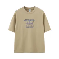 Jie Zhan Men's Wear | Summer Vacation Surfing Printed T-shirt 25 Spring And Summer New American Street Crewneck Short Sleeve Jacket Men sku image 2