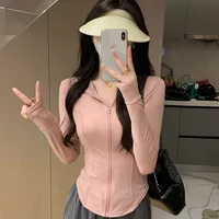 Tight New Yoga Sun Protection Clothing UV Protection Summer Slim Original Yarn Outdoor Sports Sun Protection Clothing Female UPF50 main image 1