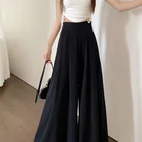 Women's  Spring And Summer Thin Pleated Suit Pants High Waist Draped Slimming Casual Trendy Skirt main image 2